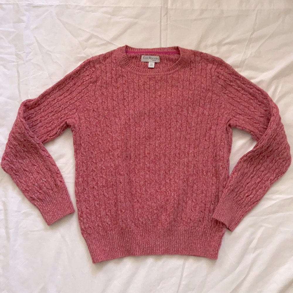 ⭐️Kim Rogers Heather Pink Petite Medium Sweater ⭐️